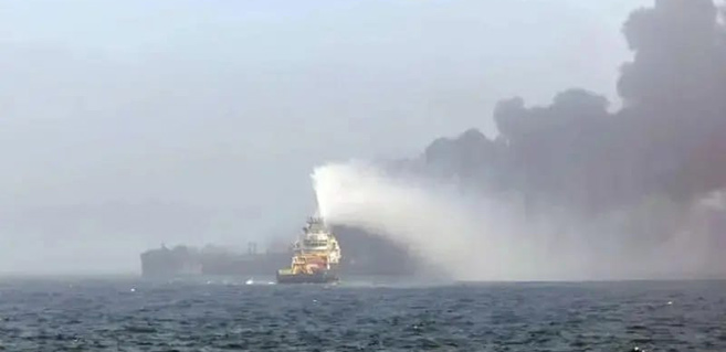 Столкновение судов в Северном море 10 марта 2025 года